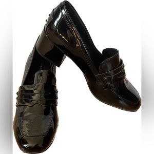 ❌SOLD❌ Chinese Laundry Black Marilyn Patent Leather Loafer Pump Size 8.5